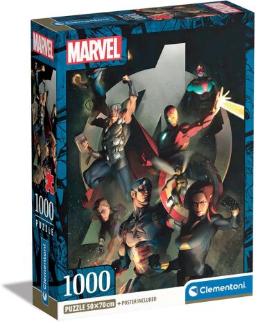 Clementoni Παζλ 1000 Η.Q. The Avengers (1260-39809) (0)
