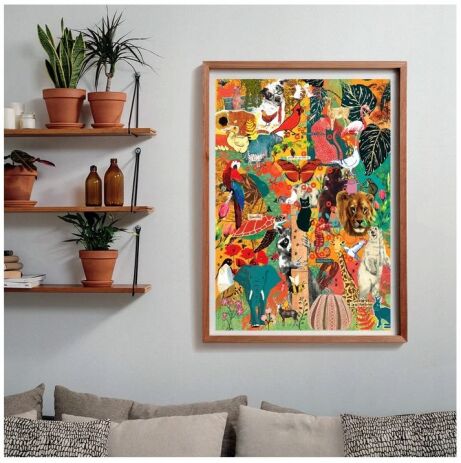 Clementoni Παζλ 1000 More Is More-Animals & Botanics (1260-37073) (2)