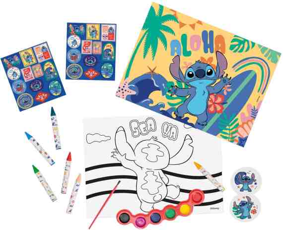 Stitch Διάφανη Τσάντα Σετ Ζωγραφικής (1023-68005) (1)