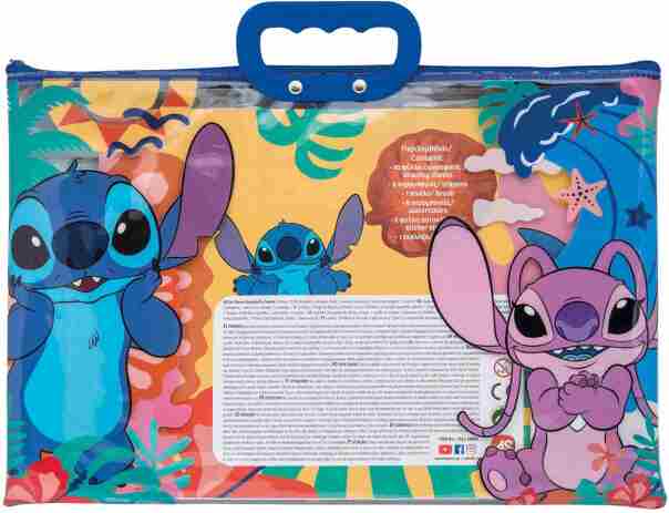 Stitch Διάφανη Τσάντα Σετ Ζωγραφικής (1023-68005) (5)