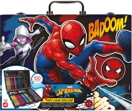 Spiderman Κασετίνα Ζωγραφικής Deluxe 100 Αξεσουάρ (1038-82065) (0)