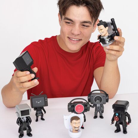 Skibidi Toilet Φιγούρα Μονή-8 Σχέδια-1Τμχ (1013-13100) (3)