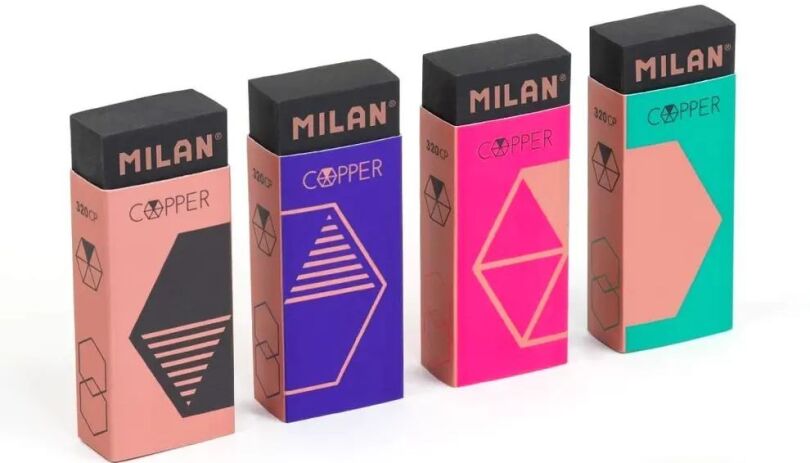 Milan Γόμα Nata Copper-4 Σχέδια-1Τμχ (CPM320CP) (0)