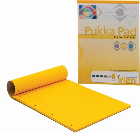 Pukka Μπλοκ Σημειώσεων Α4 Κίτρινο 100 Σελίδων (IRLREF-50GOL41) (0)