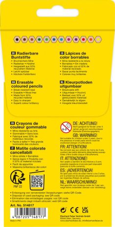 Eberhardfaber Ξυλομπογιές Με Γόμα 12Τμχ (5148-1719) (3)