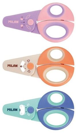 Milan Ψαλίδι Παιδικό Funny 12,2cm-3 Σχέδια-1Τμχ (14690716) (0)