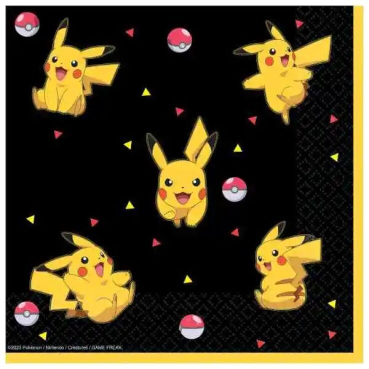 Χαρτοπετσέτες 33X33 Pikachu-Pokemon 16Τμχ (M9917107) (0)