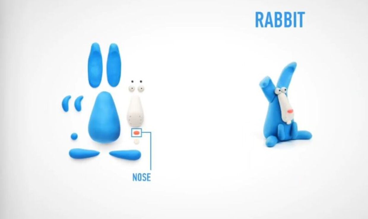 Hey Clay Claymates Λαγός (440024) (2)