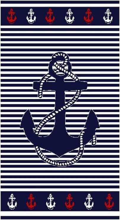 Πετσέτα Θαλάσσης Ζακαρ Άγκυρα 86X160cm (TOW-23211) (0)