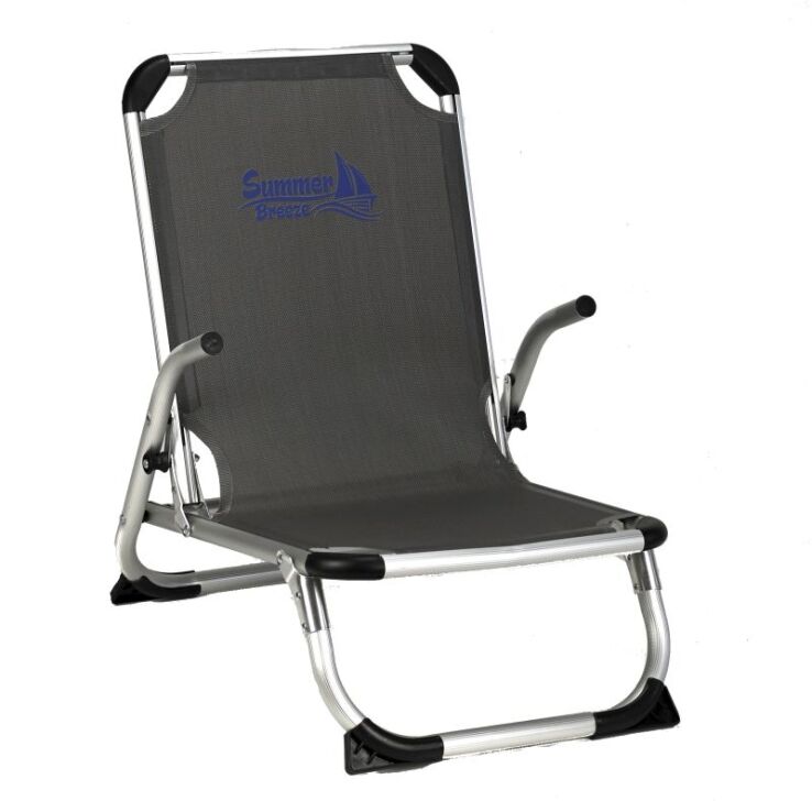 Πολυθρόνα Παραλίας Αλουμινίου Πτυσσόμενη Γκρί 67x53x67cm (CH-180-GR) (0)