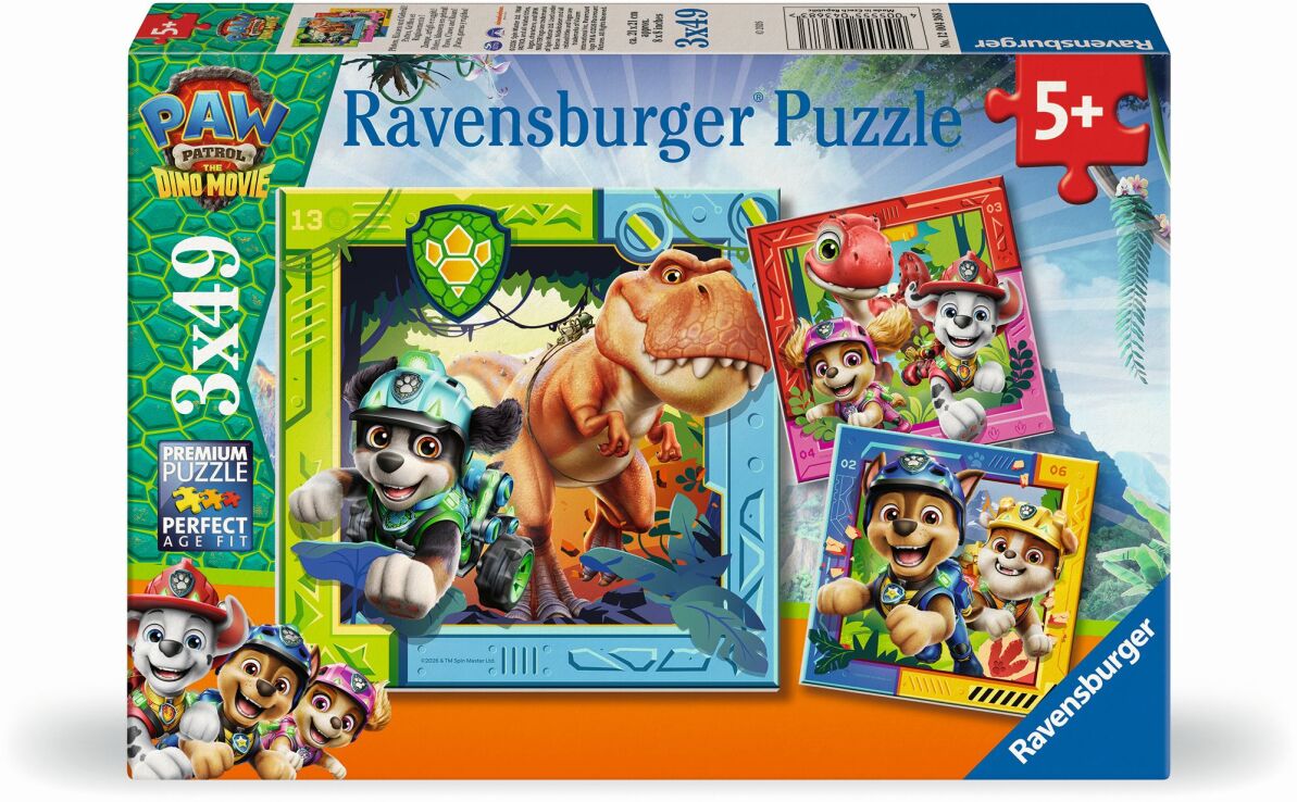 Παζλ 3x49 Paw Patrol Dino Movie (12004368) (0)