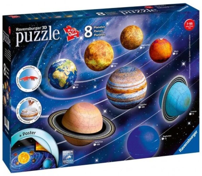 3D Puzzle Ηλιακό Σύστημα 522Τμχ (11668) (1)
