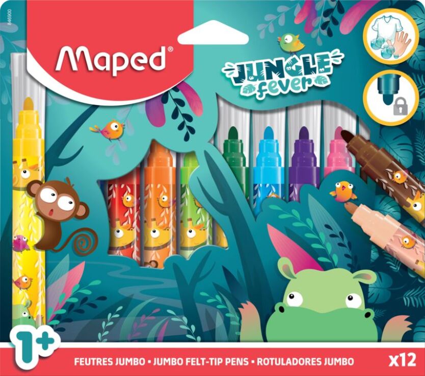 Maped Jungle Fever Μαρκαδόροι Maxi 12Τμχ (846900) (0)