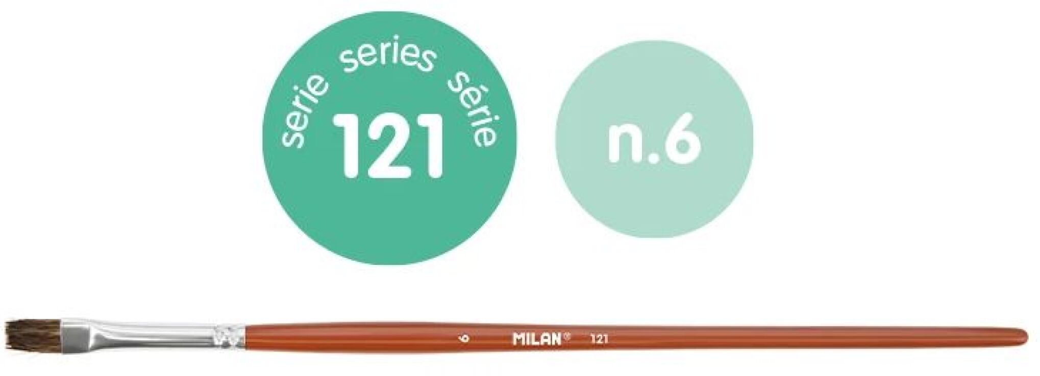 Milan Πινέλο Πλακέ 121 Νο 6 (325-00642-0412106P) (1)