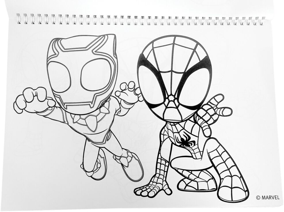 Spidey Dino Webs Μπλοκ Ζωγραφικής Α4+Stickers (337-12416) (2)