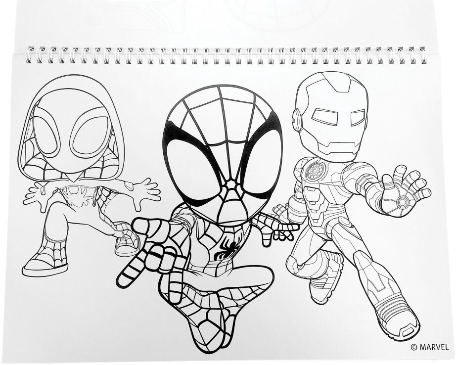 Spidey Dino Webs Μπλοκ Ζωγραφικής Α4+Stickers (337-12416) (4)