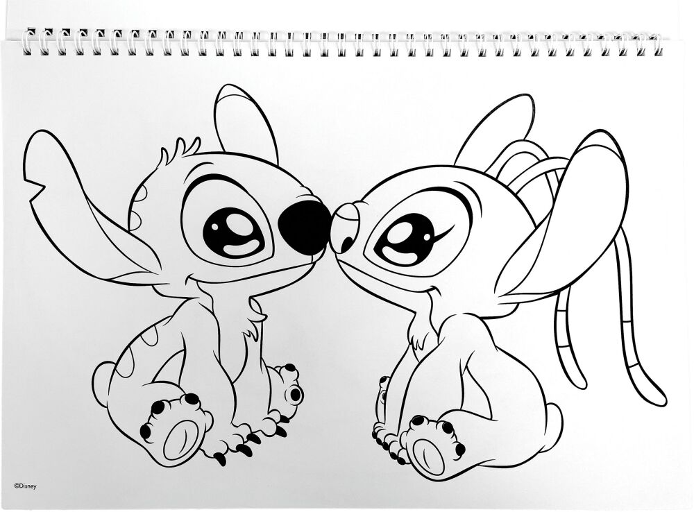 Stitch Μπλοκ Ζωγραφικής Α4 Και Stickers (342-03416) (4)
