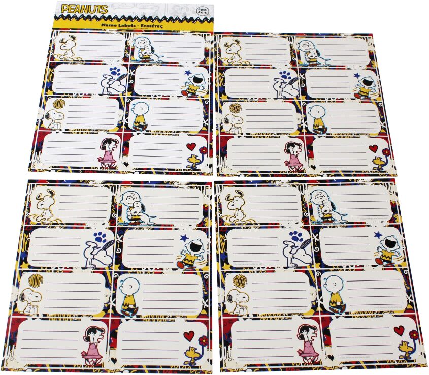 Gim Peanuts Ετικέτα-4Τμχ (775-74146) (1)
