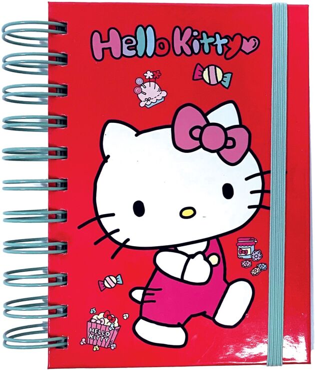 Hello Kitty Μπλοκάκι Α6 Με Λάστιχο (335-76003) (0)