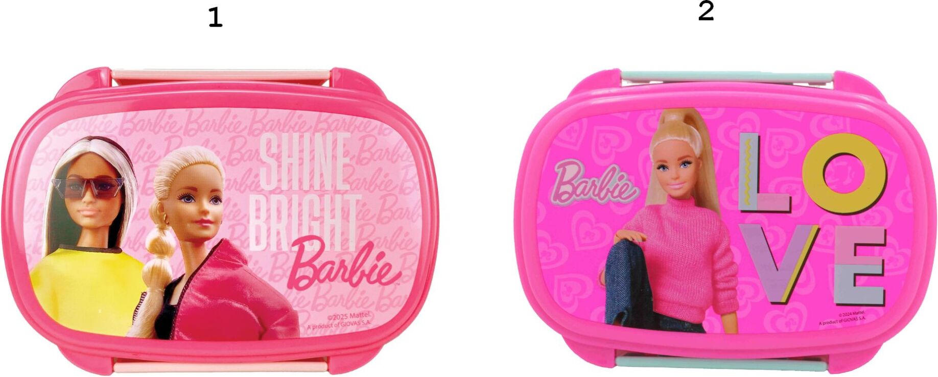 Gim Δοχείο Φαγητού Με Κουτάλι/Πιρούνι Barbie-2 Σχέδια (571-22276) (1)