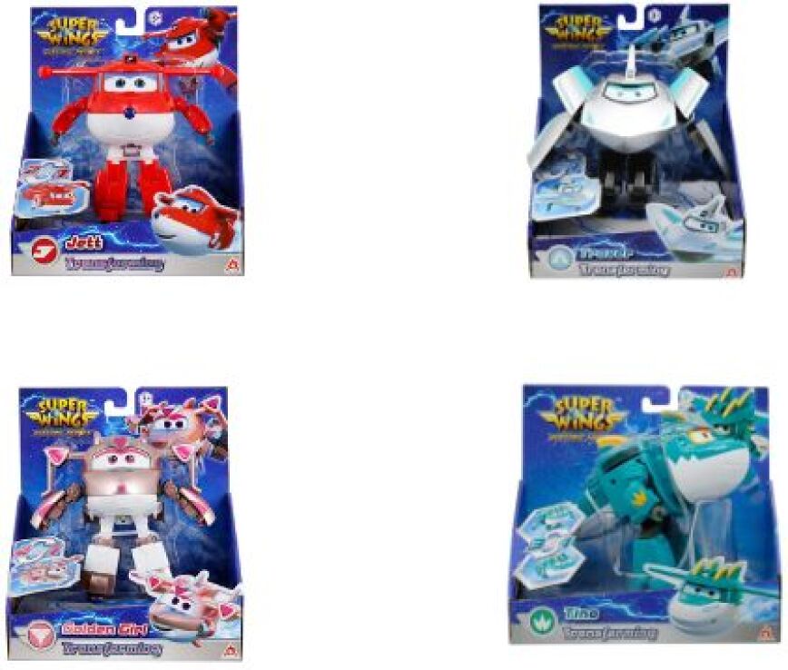 Super Wings Electric Heroes Transforming 15cm-6 Σχέδια (780200) (2)