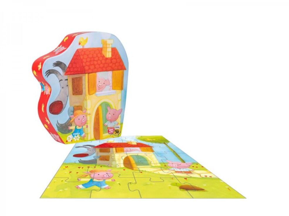 50/50 Παζλ Τρια Γουρουνάκια 24Τμχ (505306) (1)