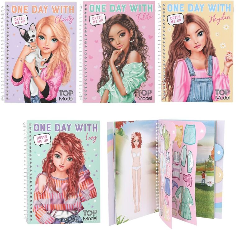 Top Model Μπλοκ Με Αυτοκόλλητα-Dress Me Up For One Day (D13742) (0)