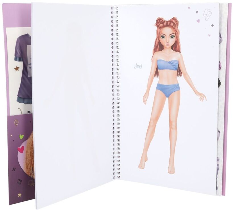 Top Model Μπλοκ Με Αυτοκόλλητα-Dress Me Up Rebel Kitty (D13387) (2)