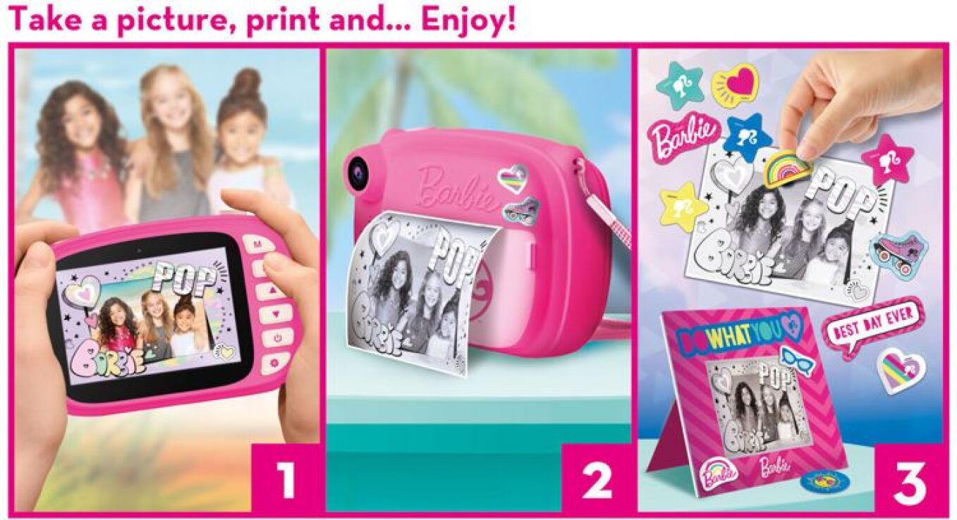 Barbie Φωτογραφική Μηχανή Instant (97050) (3)