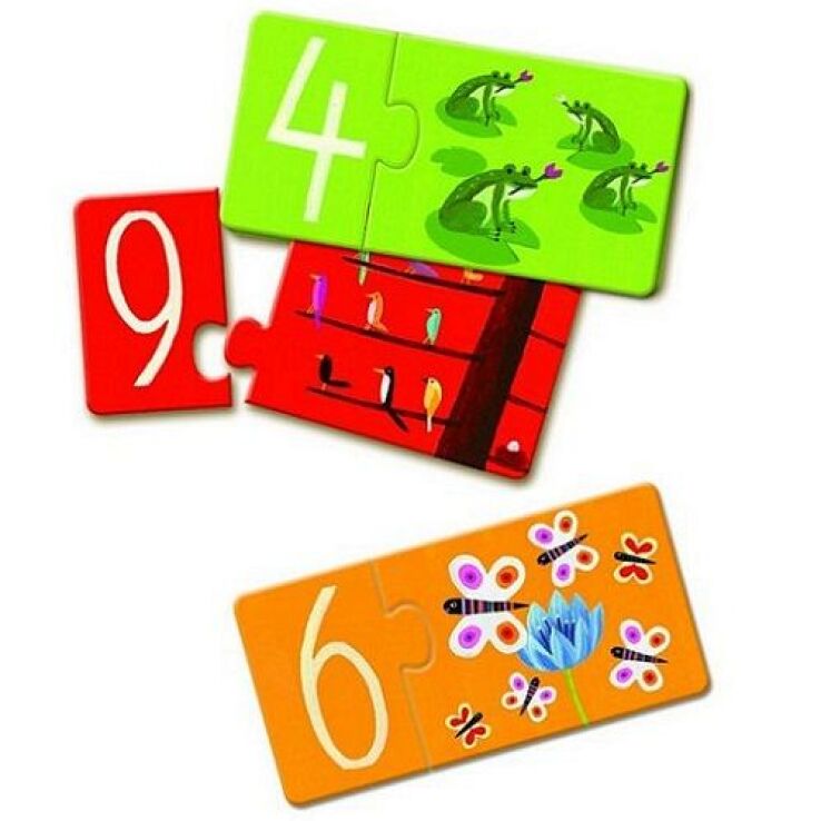 Djeco Παζλ Duo Μαθαίνω Τους Αριθμούς 10-20Τμχ (176-08151) (1)