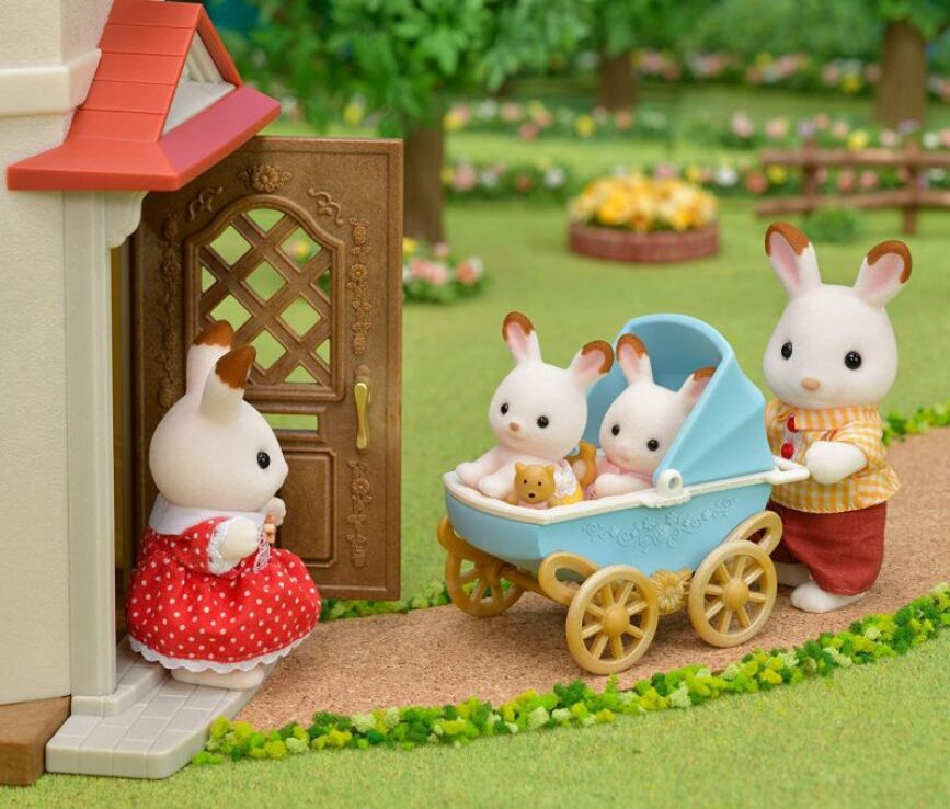 Sylvanian Families Σετ Δίδυμα Μωρά Chocolate Rabbit Twins (053336-5432) (2)