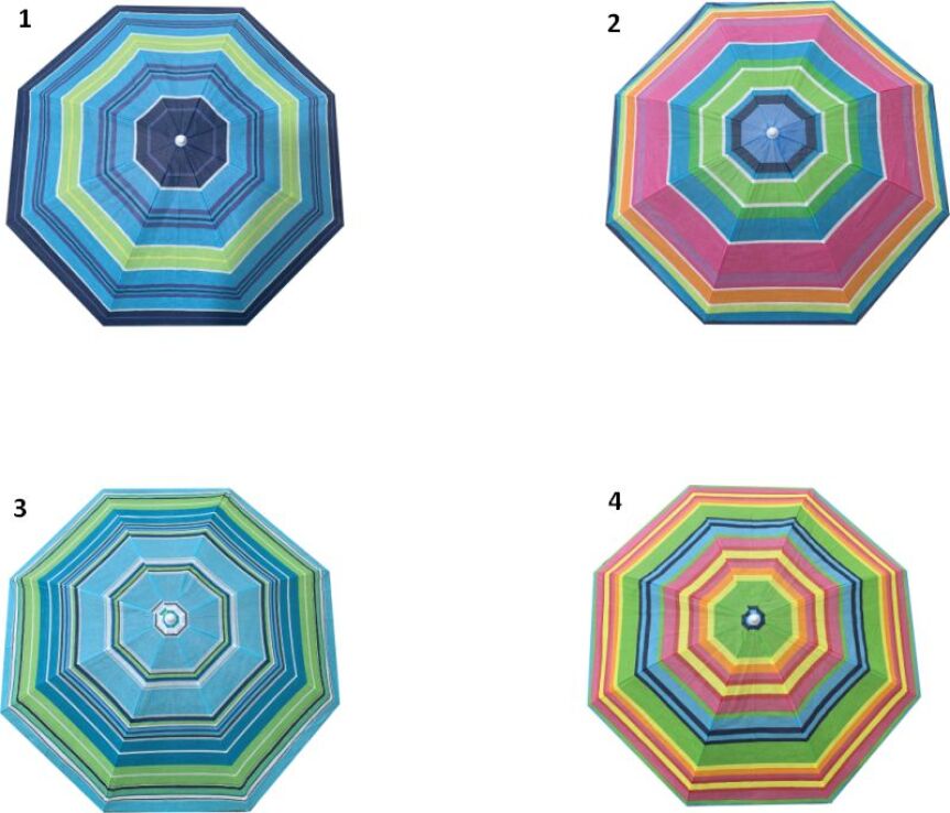 Ομπρέλα Ήλιου-4 Σχέδια (1511) (1)