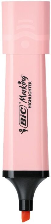 Bic B.Υπογραμμιστής Highlighter Flat Pastel Ροζ (518204) (0)