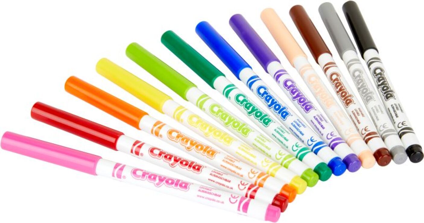 Crayola Μαρκαδόροι 12Τμχ (03.7509) (1)
