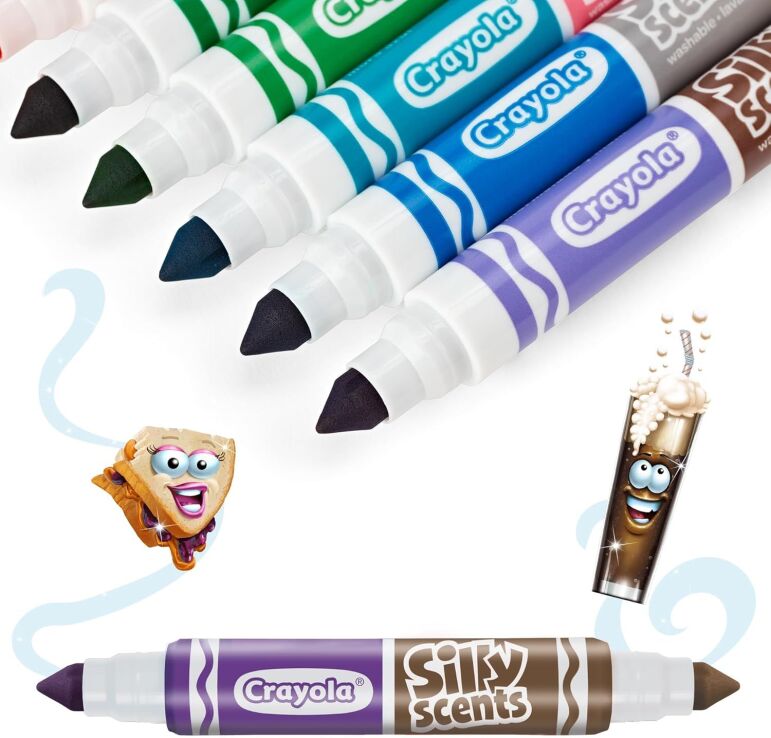 Crayola Wash Silly Scents Μαρκαδόροι Διπλή Μύτη 10Τμχ (58-8344) (3)