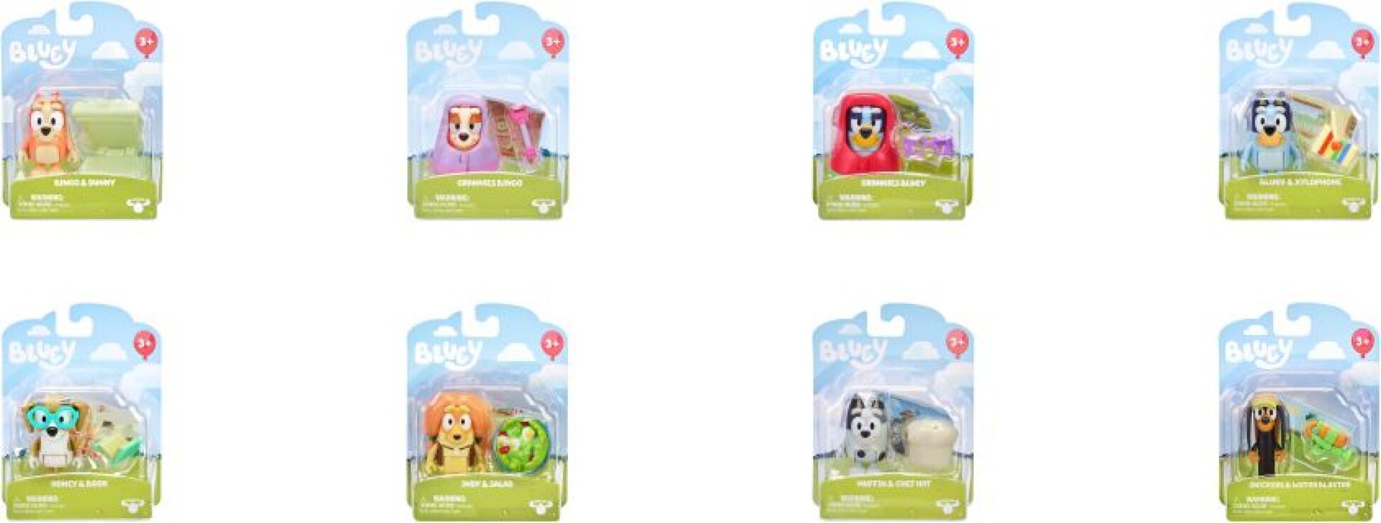 Bluey Φιγούρα Με Αξεσουάρ-8 Σχέδια (BLY45000) (2)