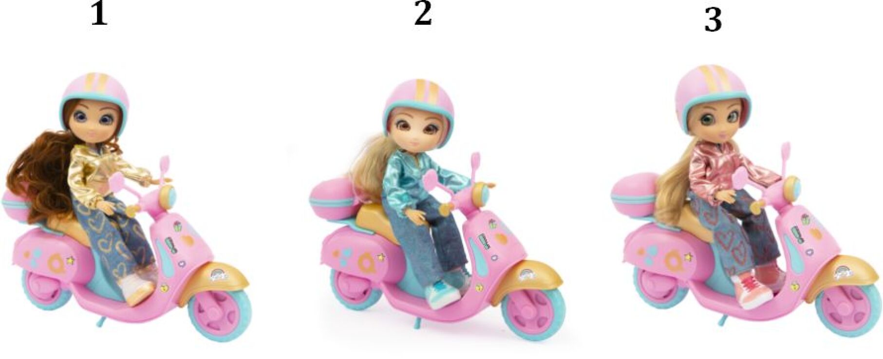 Unique Eyes Fun Ride Κούκλα Με Σκούτερ-3 Σχέδια (MYM11000) (1)