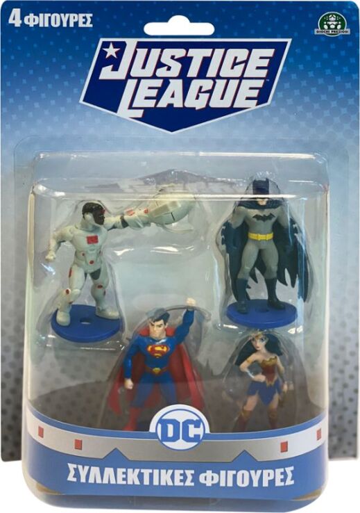 Hero-Mania Justice League Φιγούρες-Τoppers 4Pack-3 Σχέδια (JUT02000) (2)