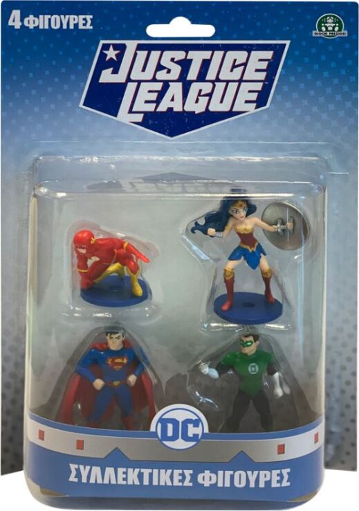 Hero-Mania Justice League Φιγούρες-Τoppers 4Pack-3 Σχέδια (JUT02000) (3)