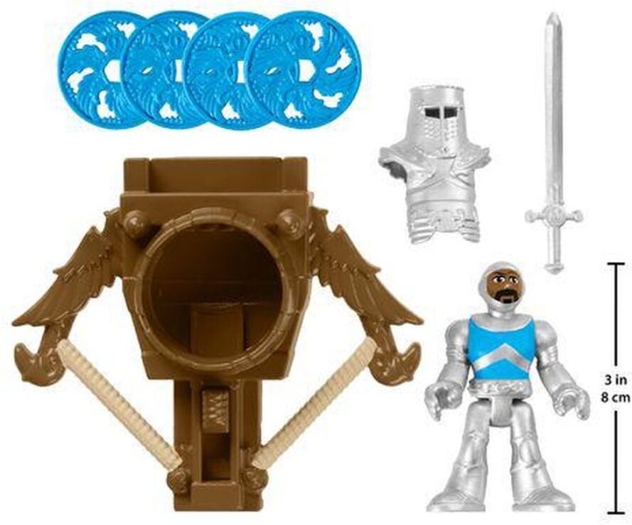 Fisher Price Imaginext-Φιγούρες Ιππότες Με Αξεσουάρ-3 Σχέδια (HCG63) (4)