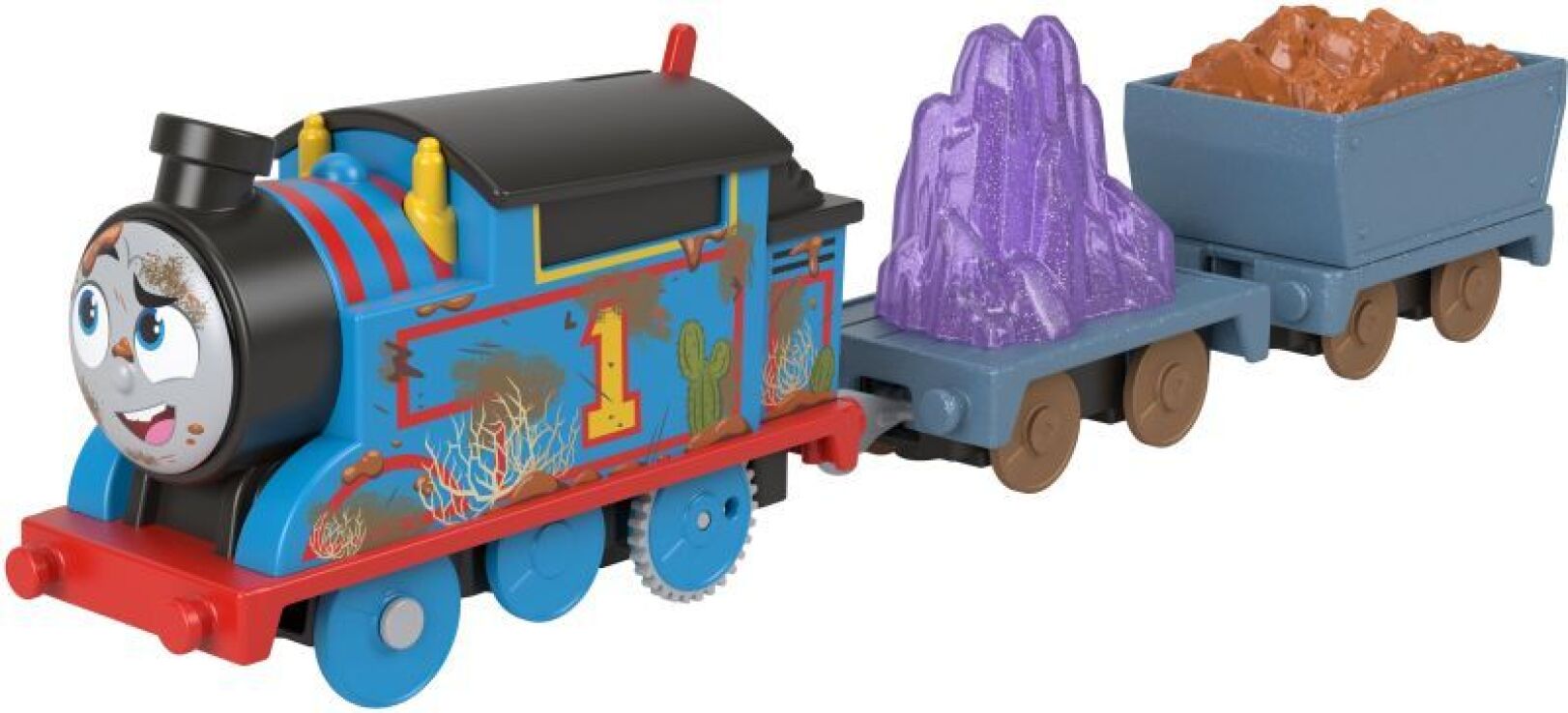 Fisher Price Thomas Trackmaster Μηχανοκίνητα Τρένα Με 2 Βαγόνια-6 Σχέδια (HFX97) (2)