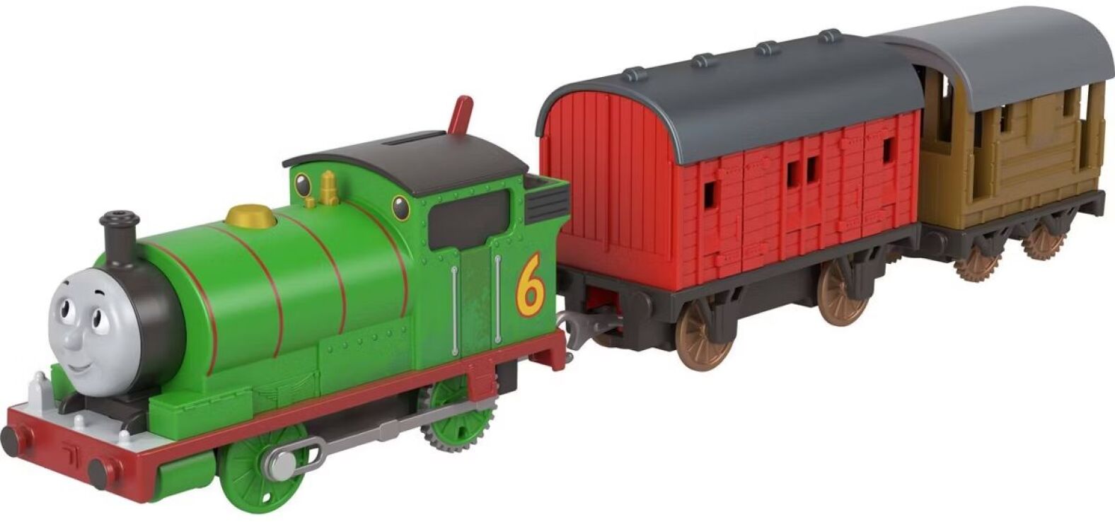 Fisher Price Thomas Trackmaster Μηχανοκίνητα Τρένα Με 2 Βαγόνια-5 Σχέδια (HFX97) (4)