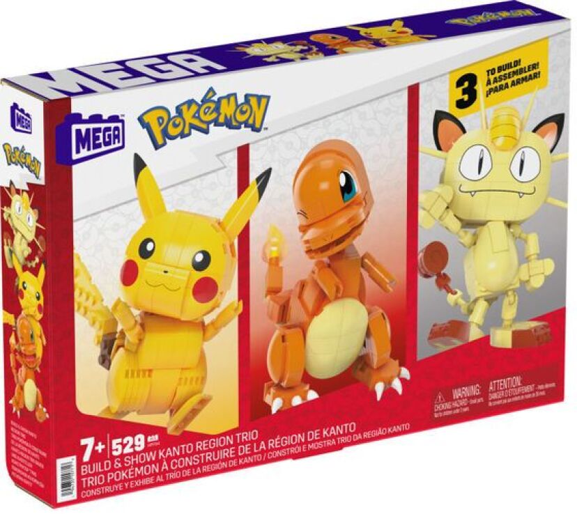 Fisher Price Mega Bloks Pokemon-Build & Kanto Region Trio (HPF94) (1)