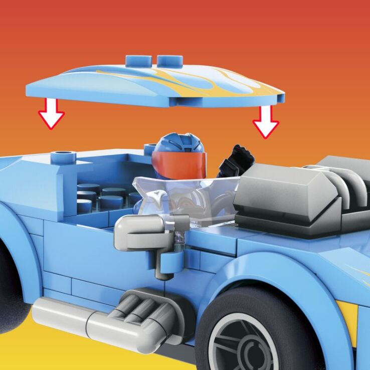 F.P. Mega Bloks Hot Wheels Νταλίκα Twinduction 300Τμχ (GYG66) (2)