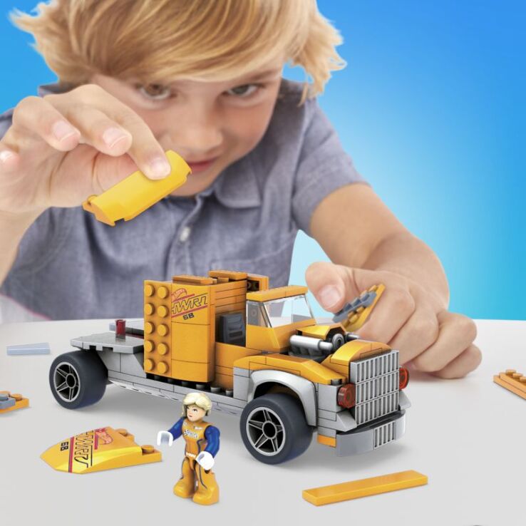 F.P. Mega Bloks Hot Wheels Νταλίκα Twinduction 300Τμχ (GYG66) (3)