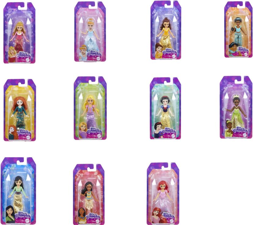 Disney Princess Mini Κούκλες-11 Σχέδια (HLW69) (2)