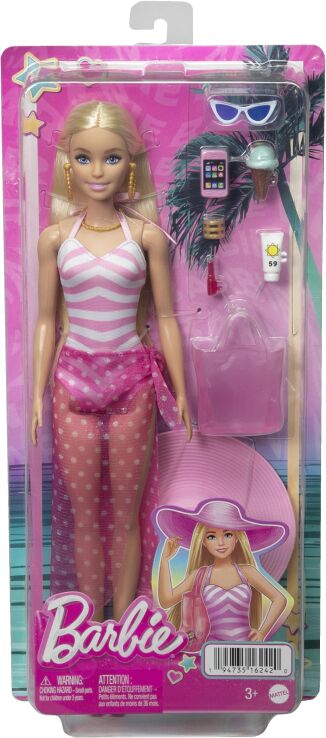 Barbie Beach Glam Με Αξεσουάρ (HPL73) (1)