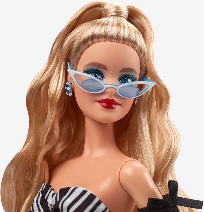 Barbie 65 Χρόνια-Ασπρόμαυρο Φόρεμα (HRM58) (4)