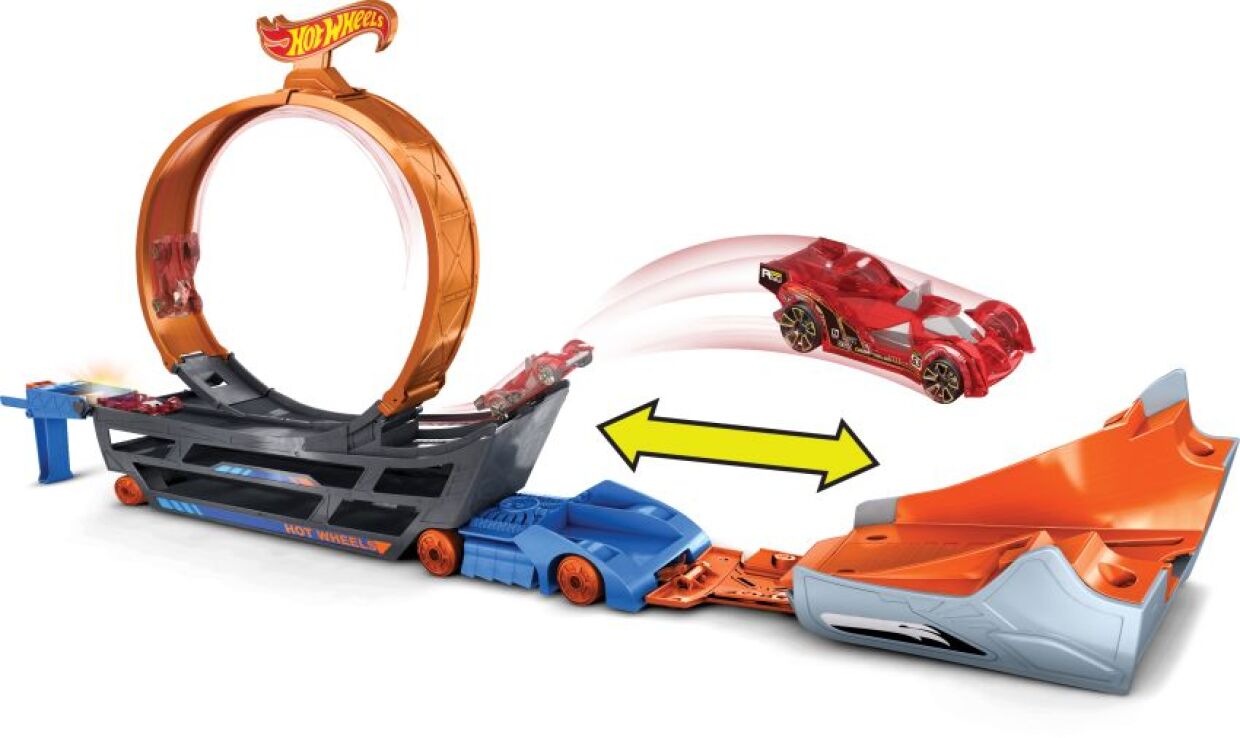 Hot Wheels Stunt N' Go Πίστα - Μεταφορέας (GCK38) (2)