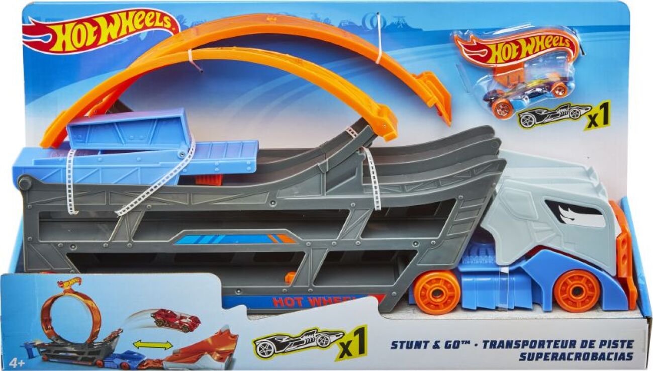 Hot Wheels Stunt N' Go Πίστα - Μεταφορέας (GCK38) (4)